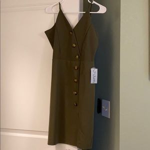 Olive green dress
